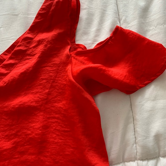 RACHEL Rachel Roy Red V neck cold shoulder Large - Picture 3 of 7